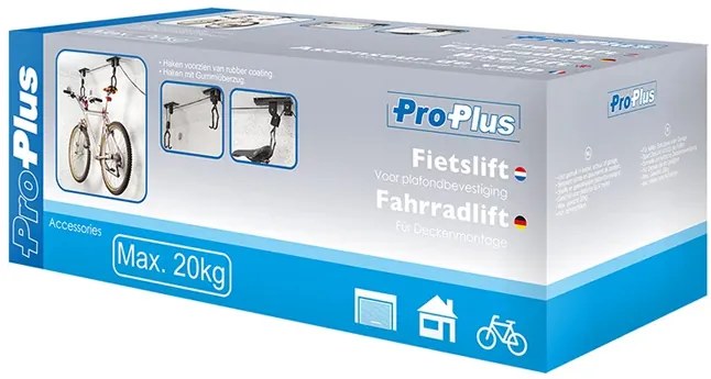 PROPLUS βάση οροφής/ανελκυστήρας 730915 για ποδήλατα, έως 20kg, μαύρο