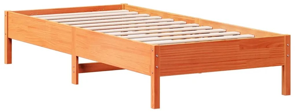 vidaXL Κρεβάτι Βιβλιοθήκη Χωρίς Στρώμα 90x200 εκ. Μασίφ Ξύλο Πεύκου