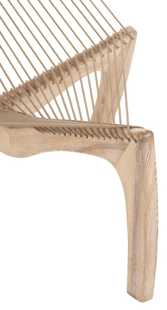 Πολυθρόνα HARP C9861 Ξύλο Φράξινος με Φυσικό Συνθετικό Σχοινί 85x101,5x128,5Yεκ. 85x101.5x128.5 εκ.