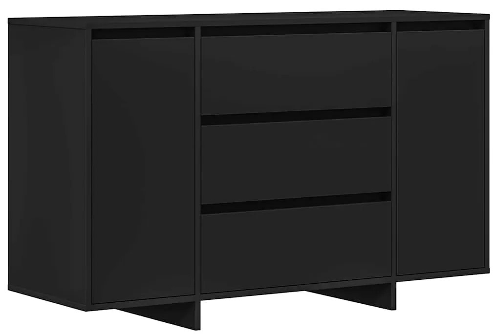vidaXL Πλαϊνό γραφείο Μαύρο 120 x 41 x 75 εκ. Επεξεργασμένο ξύλο