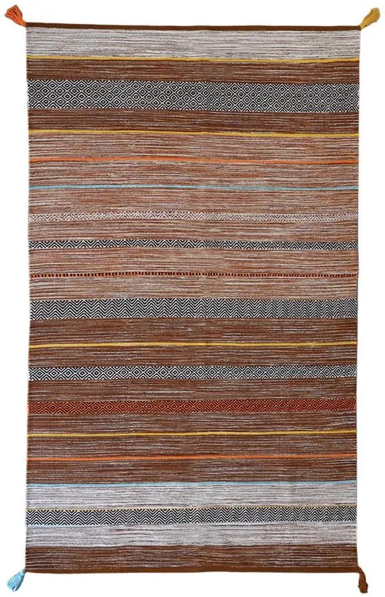 Καλοκαιρινό χαλί βαμβακερό χειροποίητο Antique Kilim 6080 beige 160 x 230