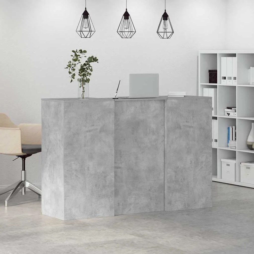vidaXL Γραφείο υποδοχής 155x50x103,5 εκ. Επεξεργασμένο Ξύλο