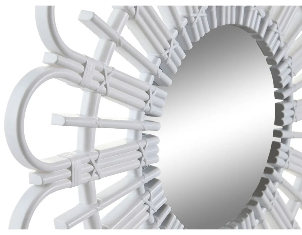 Τοίχο καθρέφτη DKD Home Decor Scandi Κρυστάλλινο Φυσικό Λευκό πολυπροπυλένιο (50 x 2,5 x 50 cm) (x2)