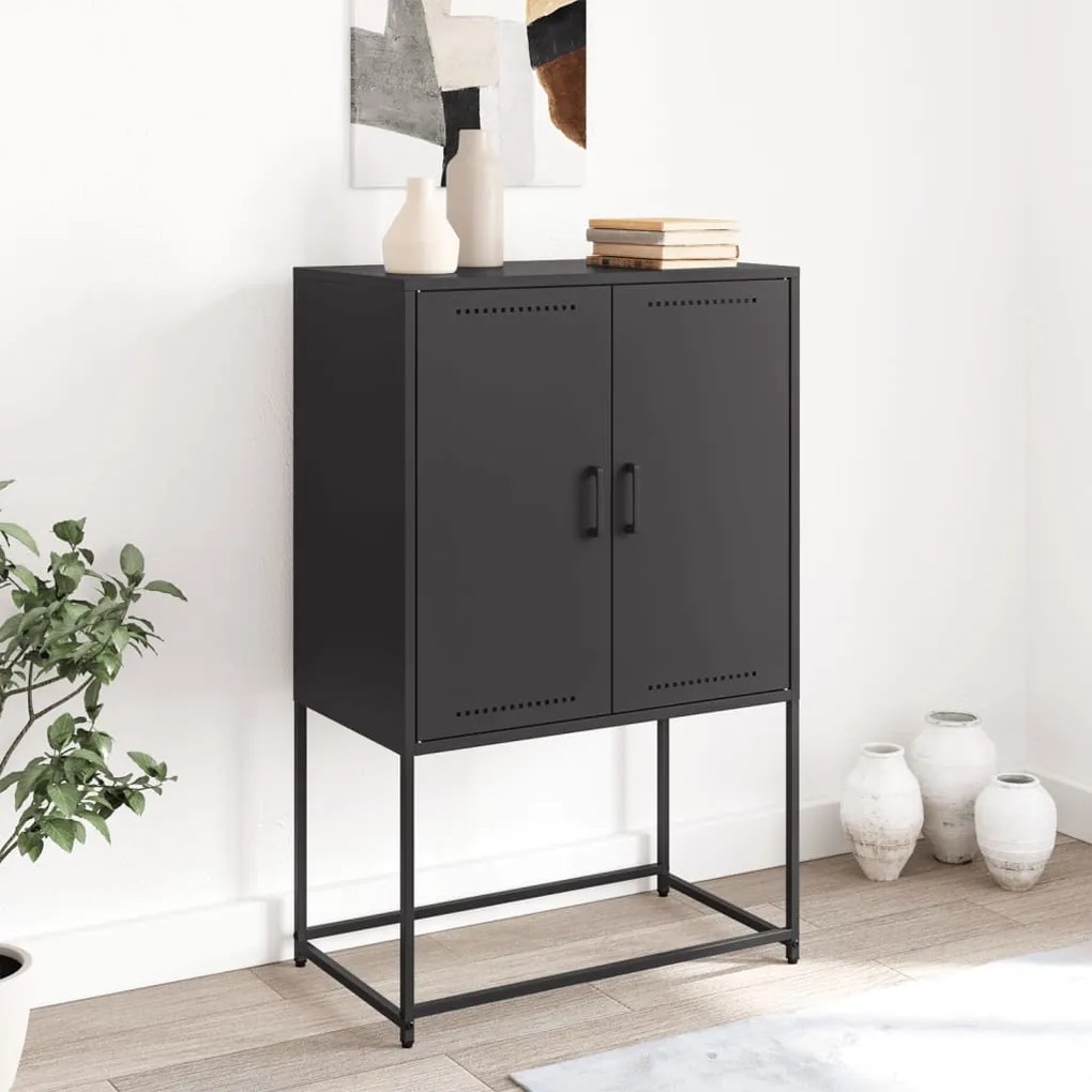 Έπιπλο Τηλεόρασης Πράσινο Λαδί 100,5x39x60,5 εκ. από Ατσάλι - Πράσινο