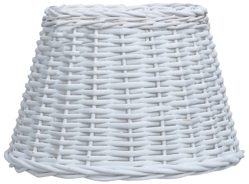 vidaXL Καπέλο Φωτιστικού Λευκό 50 x 30 εκ. από Wicker