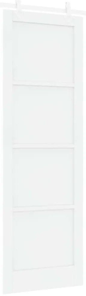vidaXL Συρόμενη Πόρτα Χειροκίνητος Λευκό 78 x 232 cm