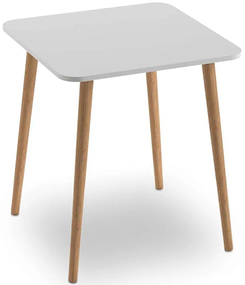 Τραπέζι Kare 0221439 70x70x72cm White Wood,Melamine