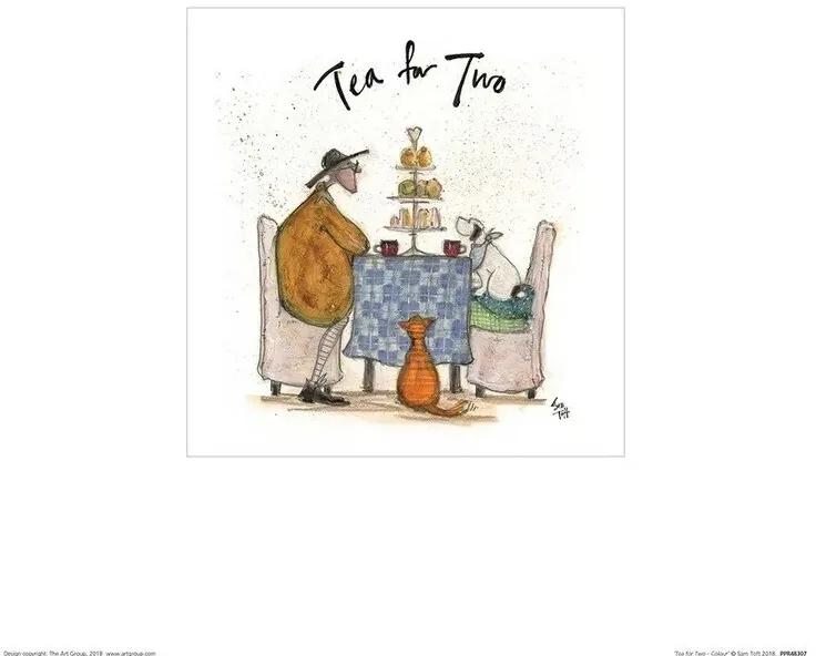Εκτύπωση έργου τέχνης Sam Toft - Tea for Two, Sam Toft, (30 x 30 cm)