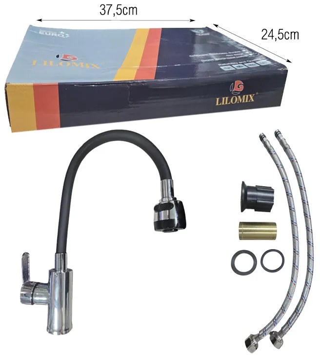 Μπαταρία Κουζίνας με Εύκαμπτο Λαιμό - Kitchen Faucet with Flexible Spout