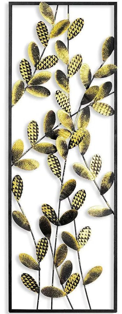 Διακοσμητικό Τοίχου Olips 930DYU1201 32x90cm Gold-Black Wallity Μέταλλο
