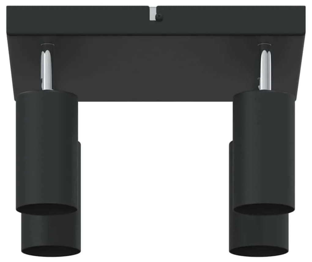 vidaXL Σποτ οροφής Μαύρο 26 x 26 x 16.5 εκ Ατσάλι
