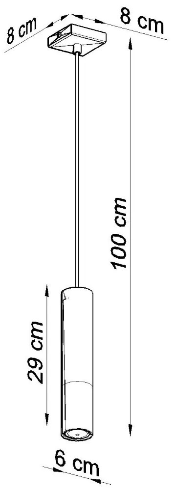 Sollux Κρεμαστό φωτιστικό Loopez 1,ατσάλι,1xGU10/40w,μαύρο,χρωμίου