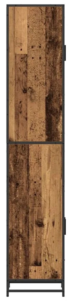 vidaXL Ντουλάπι Μπάνιου με ράφι Παλαιό ξύλο 35 x 37.5 x 188.5 εκατοστά