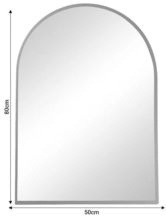 Καθρέπτης Mirrory Inart χρυσό αλουμίνιο 50x2.5x80εκ 50x2.5x80 εκ.
