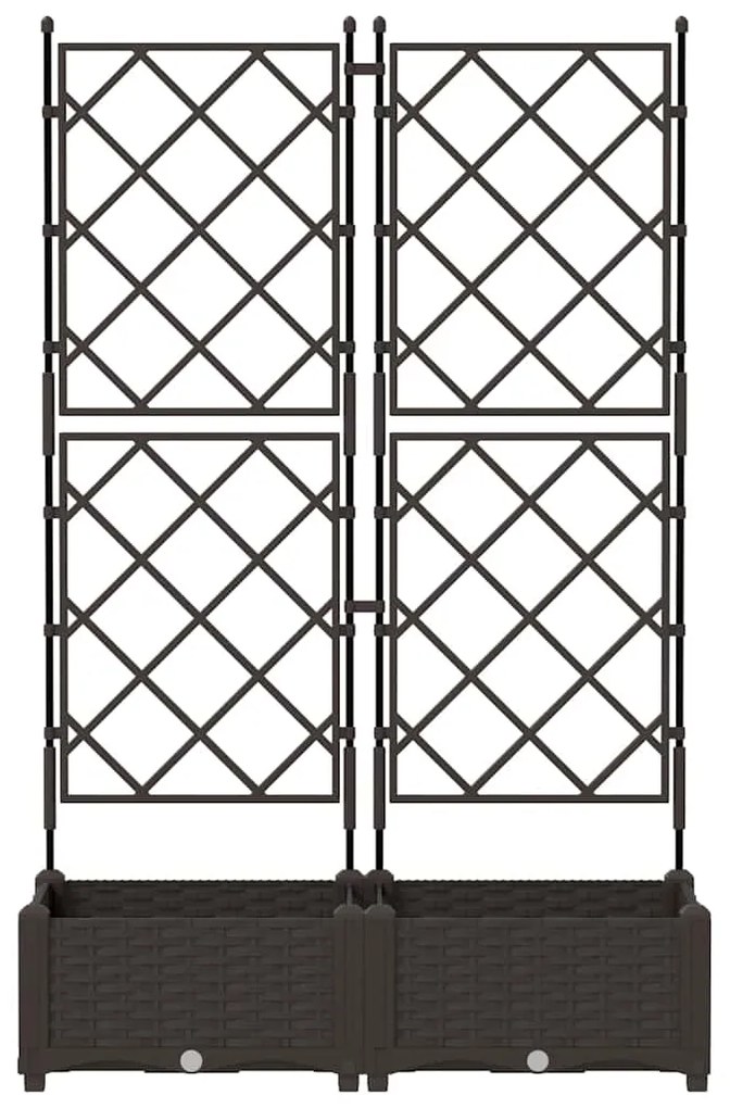 vidaXL Κηποτινάκι με Τρέλα Καφέ 80 x 40 x 125.5 εκ. PP