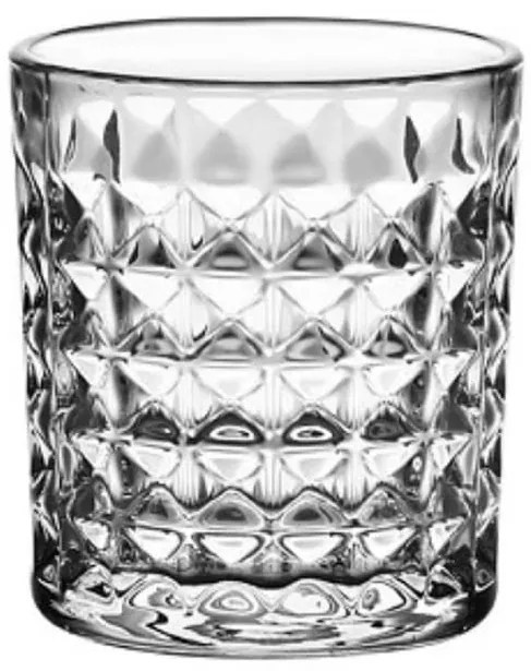 Chios Hellas Ποτήρι Ουίσκι από Γυαλί 285ml Σετ 6τμχ Diamond
