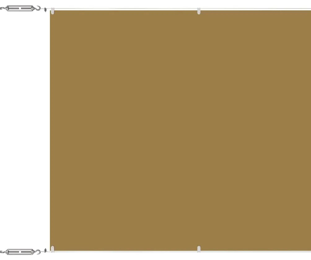 vidaXL Τέντα Κάθετη Μπεζ 60 x 1200 εκ. από Ύφασμα Oxford