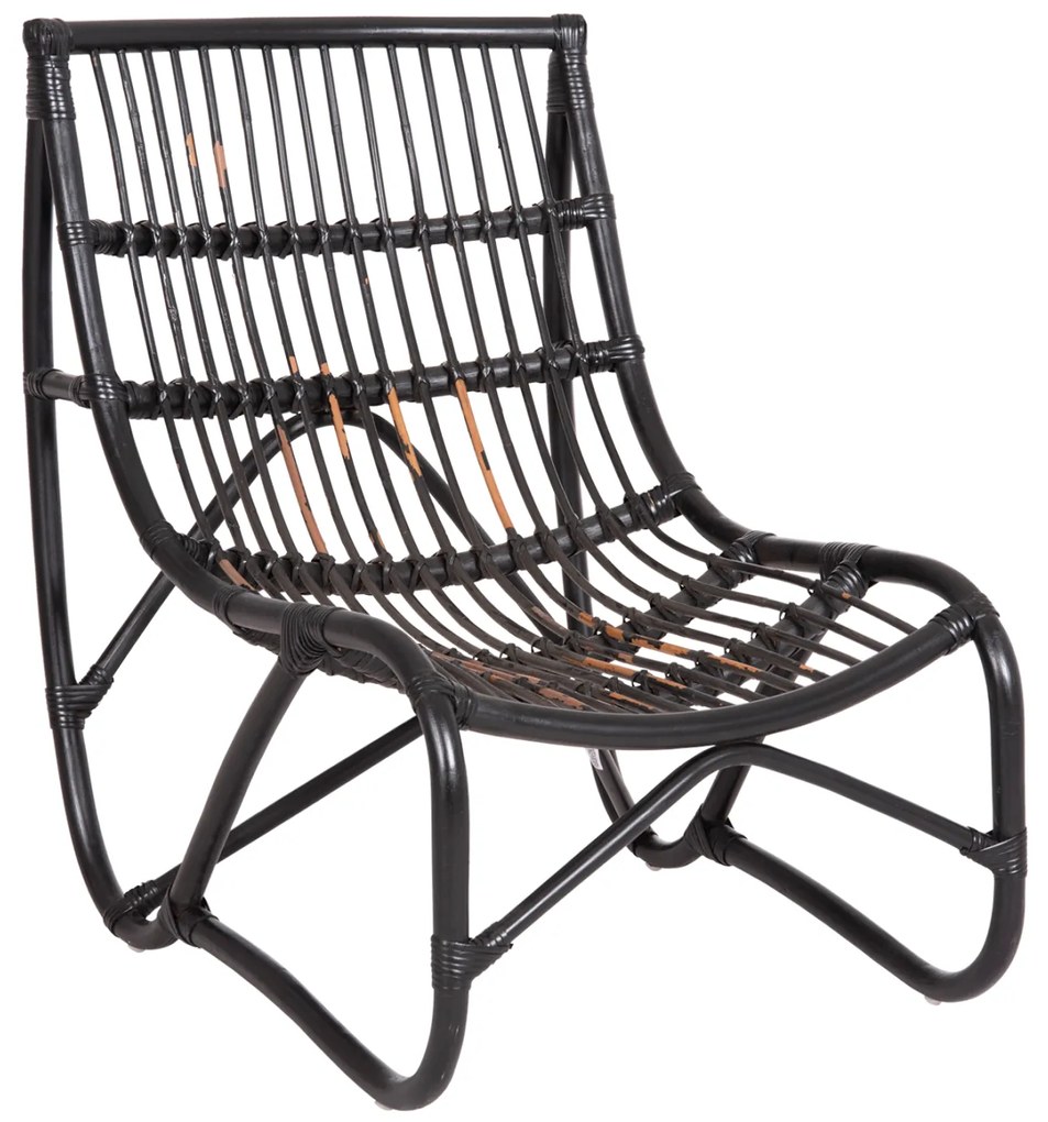 ΠΟΛΥΘΡΟΝΑ GRINN HM9815.02 ΡΑΒΔΟΙ RATTAN ΣΕ ΜΑΥΡΟ--Β' ΔΙΑΛΟΓΗΣ 56,5x73,5x79,5Υεκ.