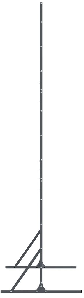 vidaXL Προστατευτική Οθόνη Ανθρακί 100x50x180 εκ. Χάλυβας