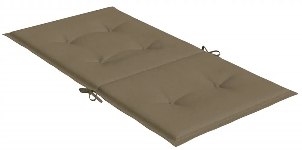 vidaXL Μαξιλάρια Καρέκλας με Πλάτη 2 τεμ. Taupe 100x50x4 εκ. Ύφασμα