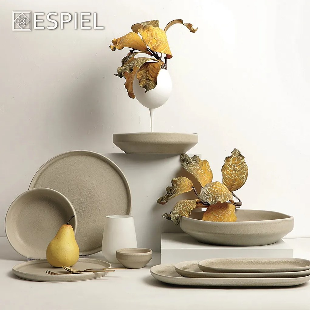 NOAH BEIGE ΜΠΩΛΑΚΙ 8,5Χ8,5Χ3ΕΚ ΣΕΤ 6 τμχ - Espiel