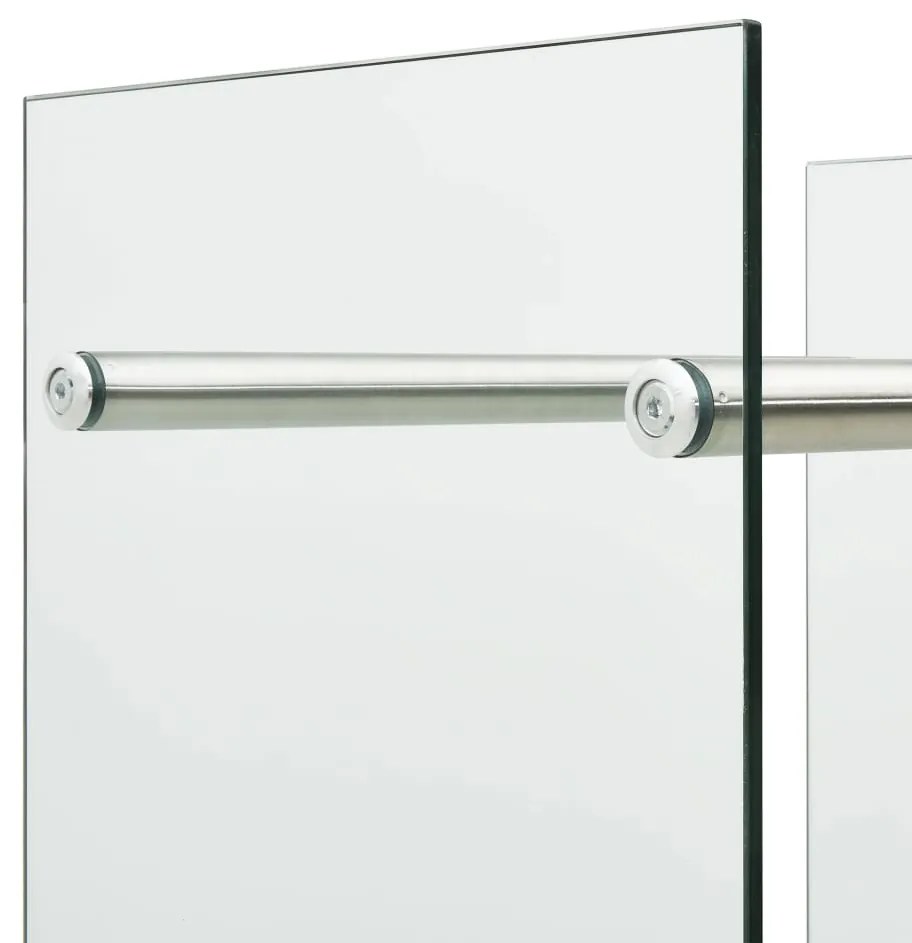 vidaXL Ράφι Καυσόξυλων Διαφανές 80 x 35 x 60 εκ. Γυάλινο