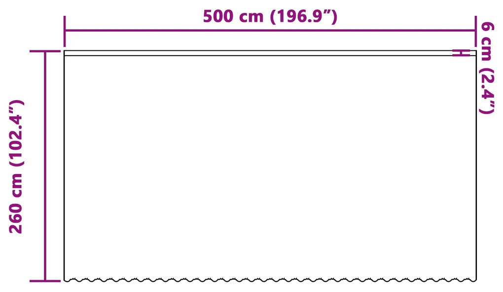vidaXL Κουρτίνα Δαντέλας με κουρτίνες Floral Λευκό 500 x 260 εκ. Πολυεστέρας