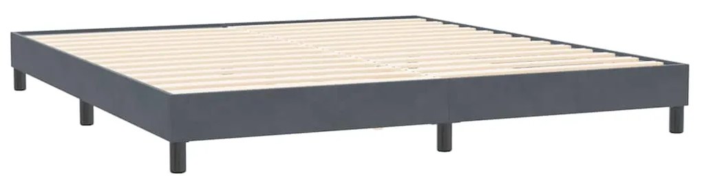 ΚΡΕΒΑΤΙ BOXSPRING ΜΕ ΣΤΡΩΜΑ ΣΚΟΥΡΟ ΓΚΡΙ 200X210 ΕΚ. ΒΕΛΟΥΔΙΝΟ 3316804