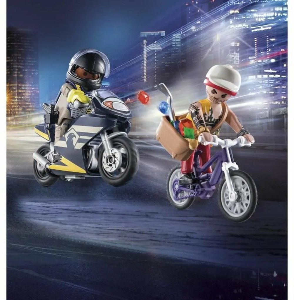 Playset Οχημάτων   Playmobil City Action - Agent and Thief 71255         27 Τεμάχια