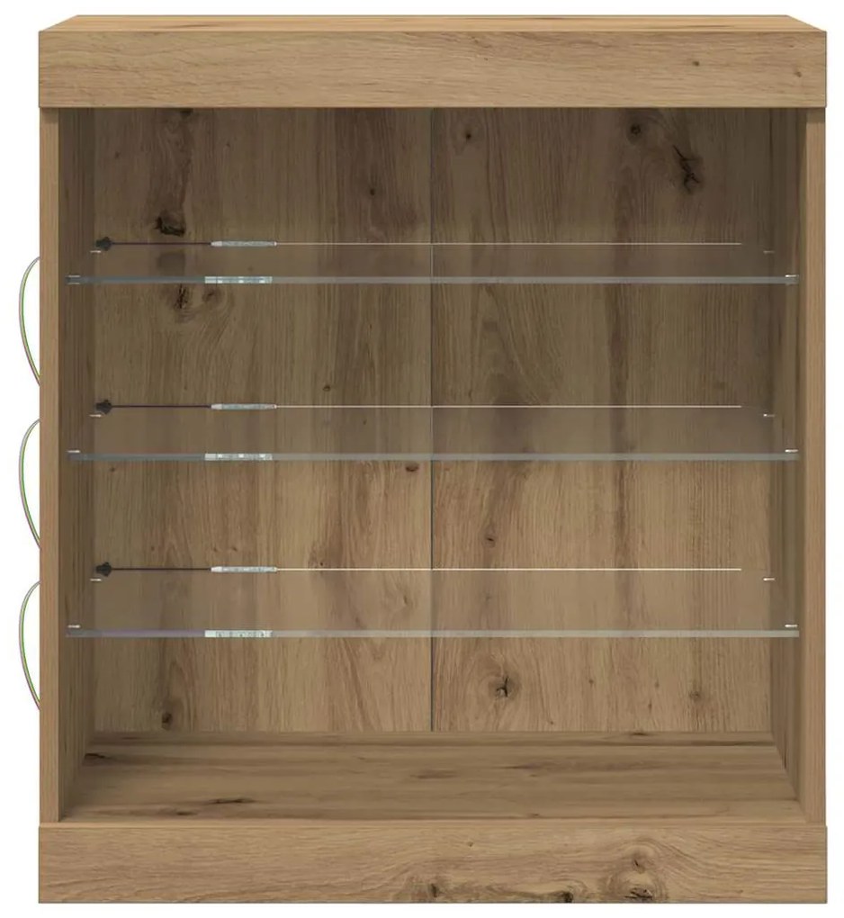 vidaXL Πλαϊνό γραφείο artisan δρυς 60.5 x 37 x 67 εκ