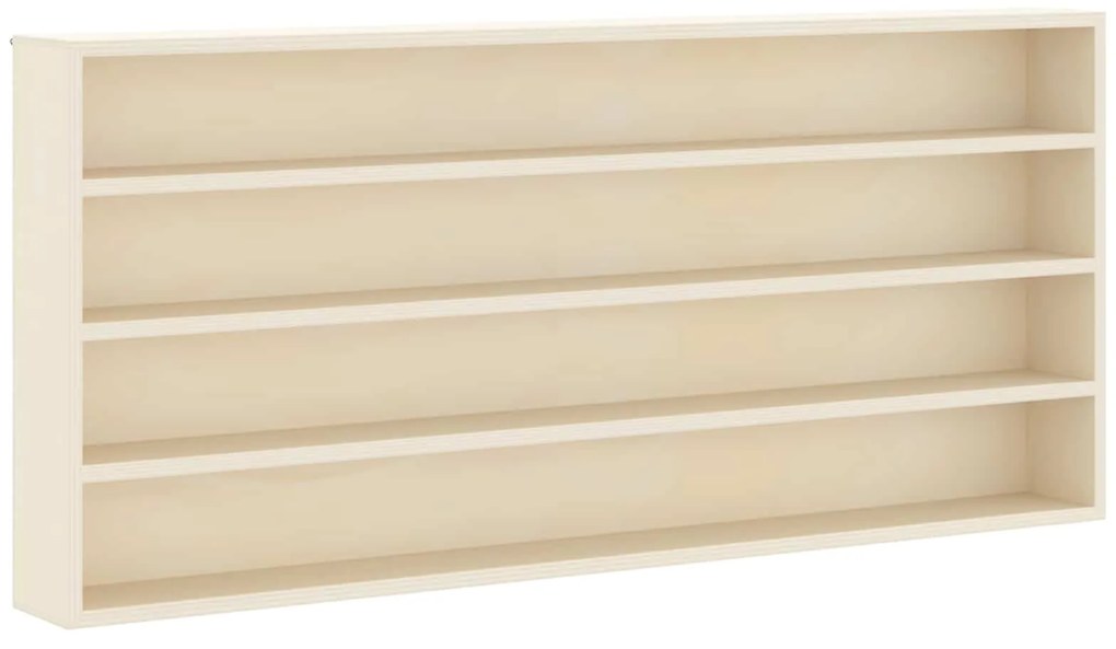 Κάθετο Εκθετήριο Τοίχου με ράφι Μπεζ 80 x 8,5 x 36 εκ.