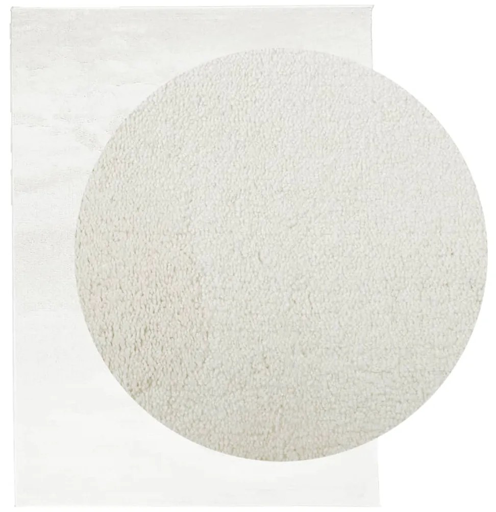 vidaXL Χαλί OVIEDO με Κοντό Πέλος Κρεμ 240 x 340 εκ.
