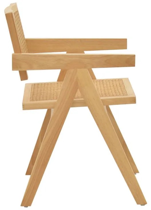 Καρέκλα - Πολυθρόνα Winslow φυσικό rubberwood 52x59x79εκ 52x59x79 εκ.