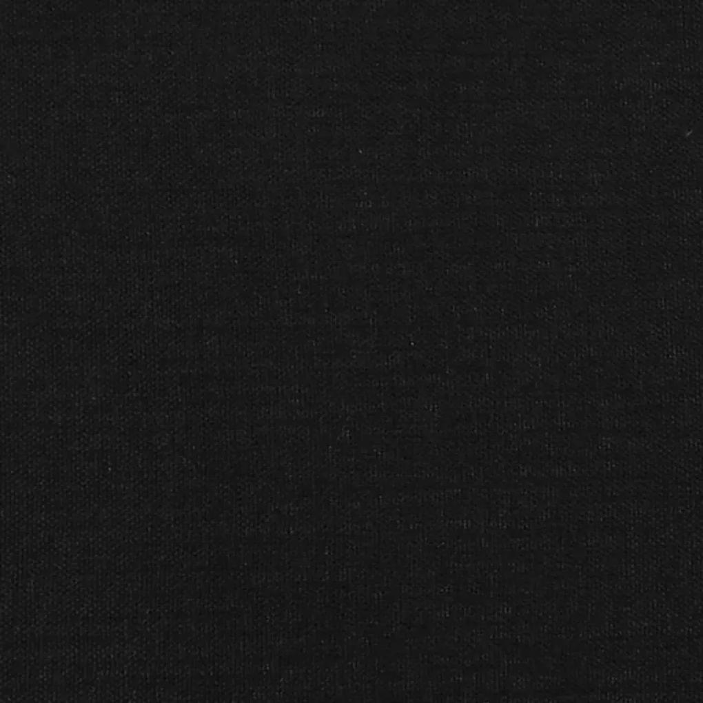 Πλαίσιο Κρεβατιού με Κεφαλάρι Μαύρο 140x200 εκ. Υφασμάτινο - Μαύρο