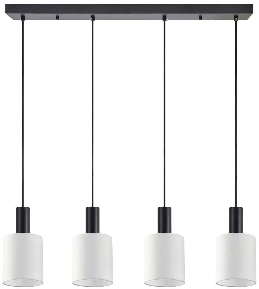 Φωτιστικό Οροφής - Ράγα Adept Tube 77-8511 85x15x300cm 4xE27 60W Black-White Homelighting