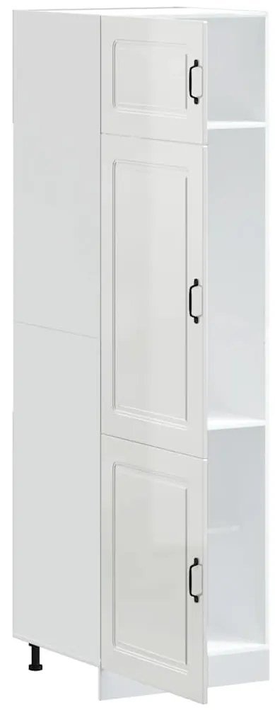vidaXL Ντουλάπι κουζίνας "Kalmar" High Gloss White Engineered Wood