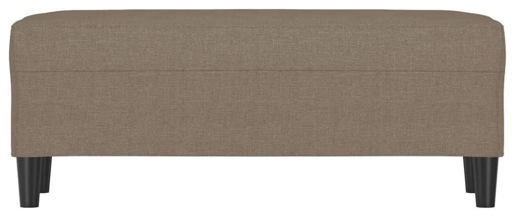 vidaXL Πάγκος Taupe 100x35x41 εκ. Υφασμάτινος