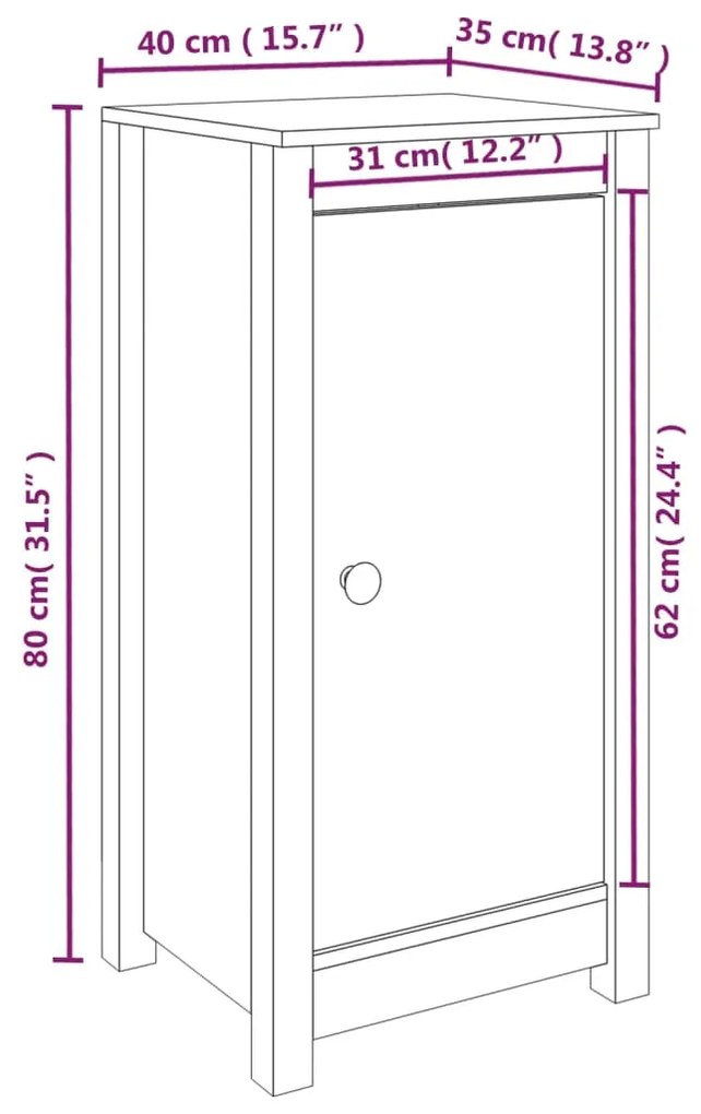 ΝΤΟΥΛΑΠΙ ΓΚΡΙ 40 X 35 X 80 ΕΚ. ΑΠΟ ΜΑΣΙΦ ΞΥΛΟ ΠΕΥΚΟΥ 813728