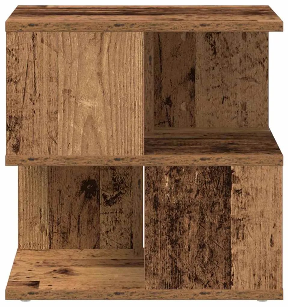 vidaXL Τραπεζάκι Πλευράς Παλαιό ξύλο 40 x 40 x 40 cm