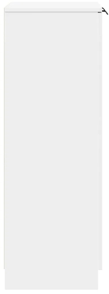 vidaXL Παπουτσοθήκη Λευκή 59x35x100,5 εκ. από Επεξεργασμένο Ξύλο