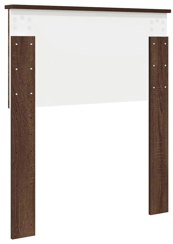 vidaXL Κεφαλάρι με κεφαλάρι Καφέ δρυς 75 cm Επεξεργασμένο ξύλο