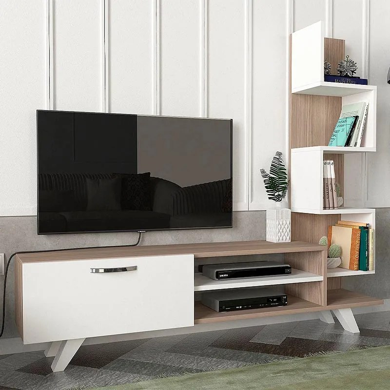 ΕΠΙΠΛΟ ΤΗΛΕΟΡΑΣΗΣ CEREN MEGAPAP ΧΡΩΜΑ ΛΕΥΚΟ - CORDOBA 149,5X31X131,6ΕΚ.