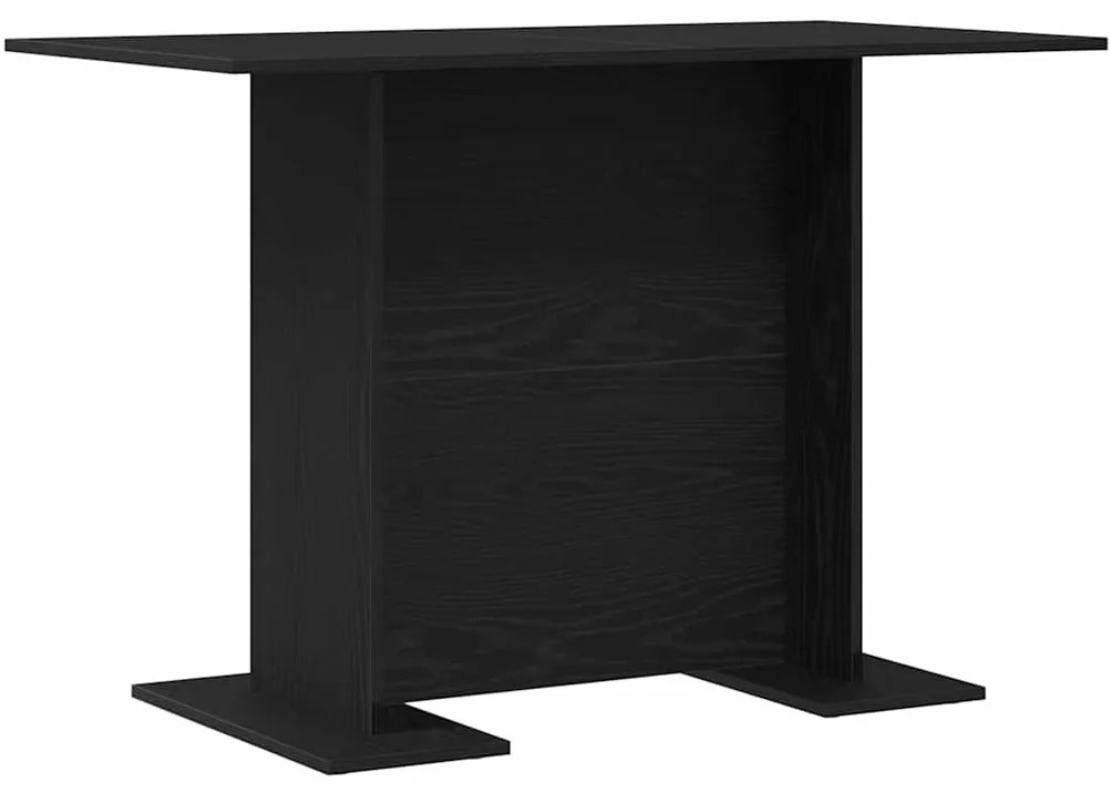 vidaXL Τραπεζαρία Μαύρη δρυς 110 x 60 x 75 cm Επεξεργασμένο ξύλο