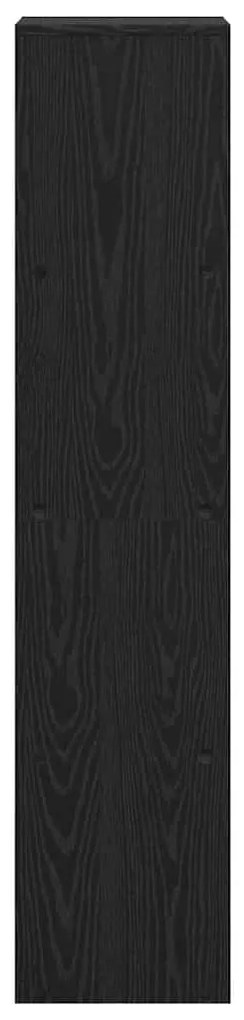 vidaXL Διαχωριστικό Ράφι Δωματίου Μαύρη Οξυά 131,5 x 29 x 131,5 εκ