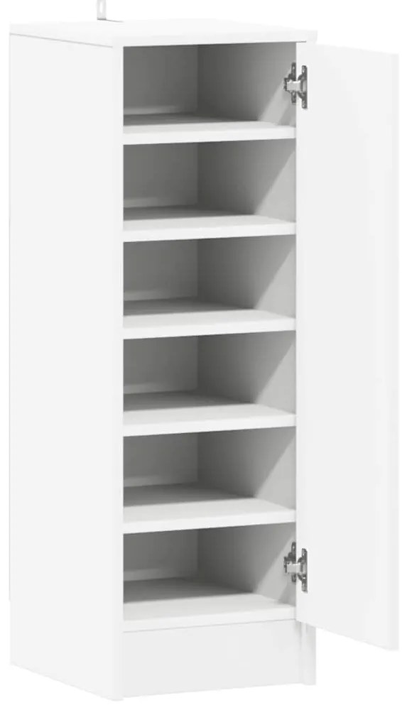 vidaXL Παπουτσοθήκη Λευκή 32 x 35 x 92 εκ. από Επεξ. Ξύλο
