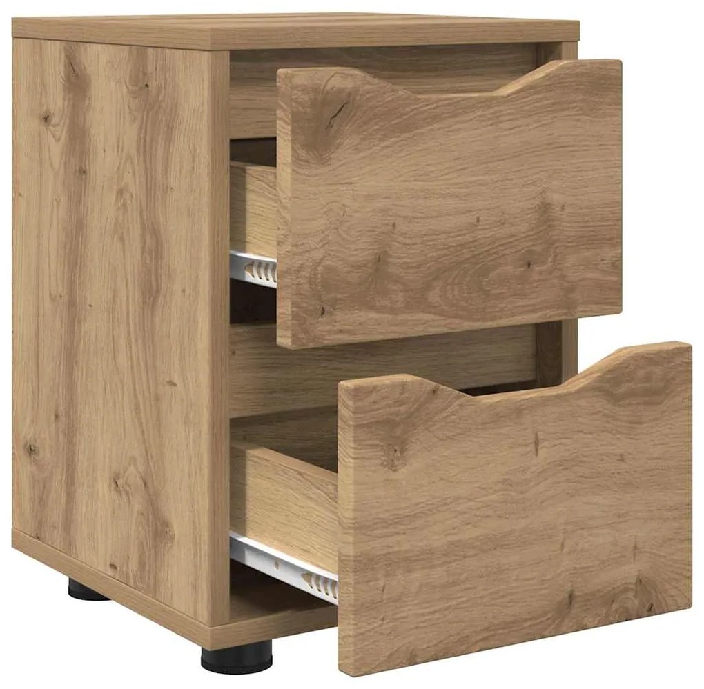 vidaXL Κομοδίνο Artisan Oak 30,5 x 30 x 43 εκ Επεξεργασμένο ξύλο