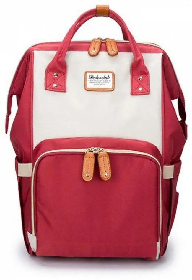 Τσάντα Μωρού Πλάτης B-315 42x28x21 Red-Beige Doko Club Fabric