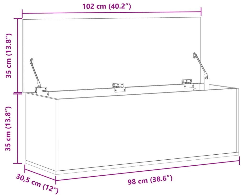 ΚΟΥΤΙ ΑΠΟΘΗΚΕΥΣΗΣ ΜΑΥΡΟ 102X35X35 ΕΚ. ΕΠΕΞΕΡΓΑΣΜΕΝΟ ΞΥΛΟ 840689