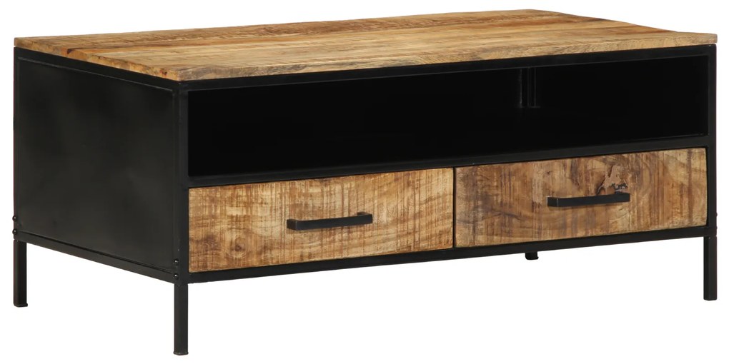 vidaXL Τραπεζάκι Καφέ 90x50x40 cm Μασίφ Ξύλο Ρουστίκ Μάνγκο