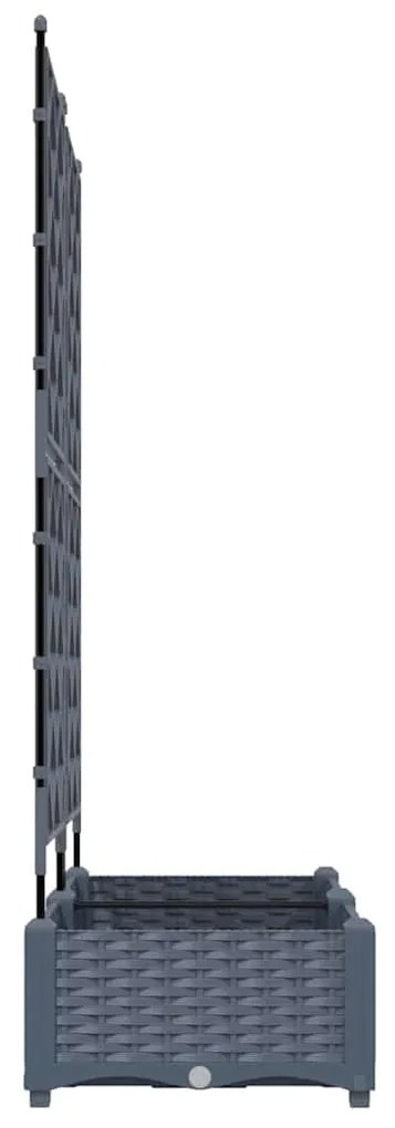 vidaXL Κηποτινάκι με Τρέλα Ανοιχτό γκρι 80 x 40 x 125.5 εκ. PP